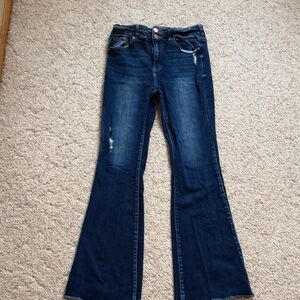 KanCan Dark Blue Flare Jeans